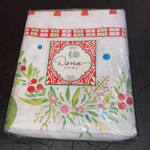 Dena Christmas Fabric Shower Curtain Noelle Home Bathroom - Picture 2 of 2